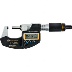 Mitutoyo - Electronic Outside Micrometers Type: Quantumike Minimum Measurement (Decimal Inch): 0.0000 - Apex Tool & Supply