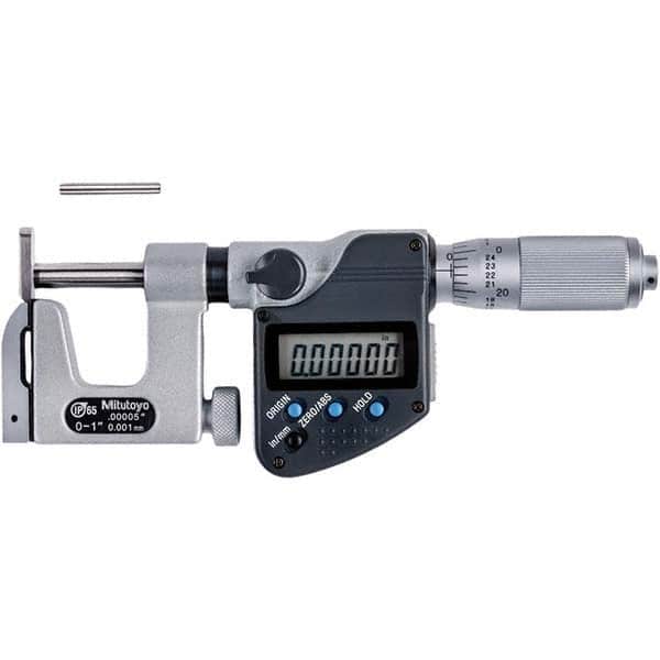 Mitutoyo - Electronic Outside Micrometers Type: Uni-Mike Minimum Measurement (Decimal Inch): 0.0000 - Apex Tool & Supply
