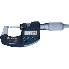 Mitutoyo - Electronic Outside Micrometers Type: Coolant-proof Minimum Measurement (Decimal Inch): 0.0000 - Apex Tool & Supply