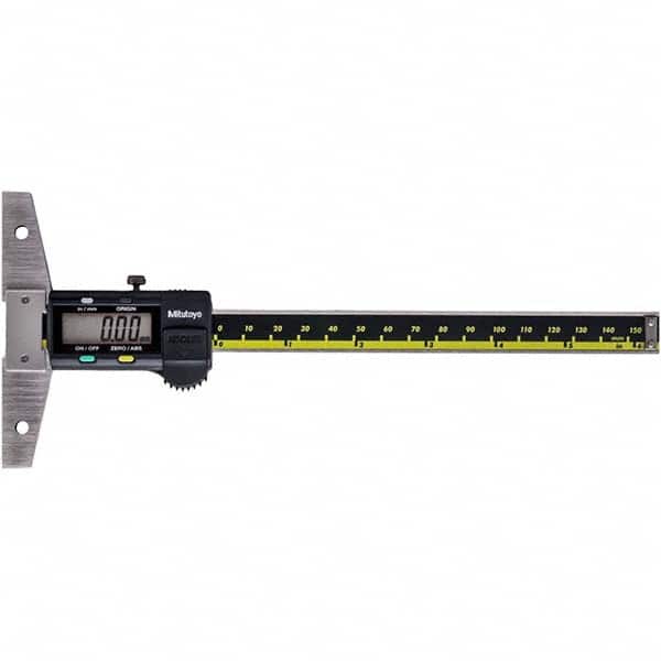 Mitutoyo - Electronic Depth Gages Minimum Measurement (Decimal Inch): 0 Maximum Measurement (Decimal Inch): 6.0000 - Apex Tool & Supply