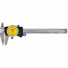 Mitutoyo - Dial Calipers Maximum Measurement (mm): 150 Dial Graduation (mm): 0.02 - Apex Tool & Supply