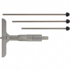 Mitutoyo - Mechanical Depth Micrometers Minimum Measurement (Decimal Inch): 0 Maximum Measurement (Decimal Inch): 4.00 - Apex Tool & Supply