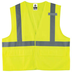 8225HL S/M Lime Standard Solid Vest Type R Class 2 - Apex Tool & Supply