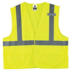 8225HL L/ XL Lime Standard Solid Vest Type R Class 2 - Apex Tool & Supply