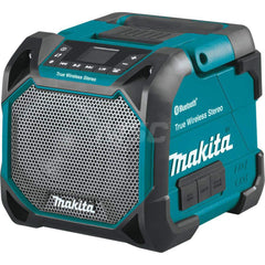 Job Site Radios; Type: Cordless Bluetooth Job Site Speaker; Height (Decimal Inch): 7.875; Width (Decimal Inch): 8.1250; Depth (Decimal Inch): 8.5; Power: Battery; Display Type: Backlit LCD; Includes: (1) AC Adapter