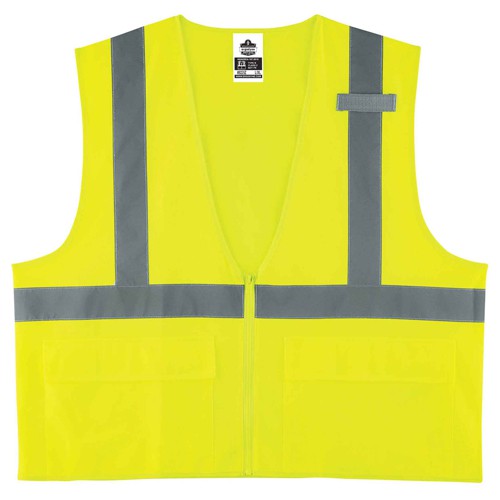 8225Z 4/5 XL Lime Standard Solid Vest Type R Class 2 - Apex Tool & Supply