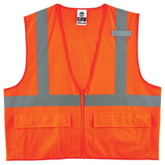 8225Z L/ XL Orange Standard Solid Vest Type R Class 2 - Apex Tool & Supply
