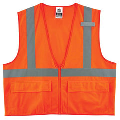 8225Z 2/3 XL Orange Standard Solid Vest Type R Class 2 - Apex Tool & Supply