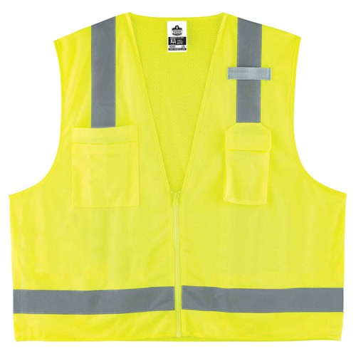 8249Z L/ XL Lime Econ Surveyors Vest Type R Class 2 - Apex Tool & Supply