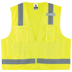 8249Z XS Lime Econ Surveyors Vest Type R Class 2 - Apex Tool & Supply