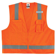 8249Z S/M Orange Econ Surveyors Vest Type R Class 2 - Apex Tool & Supply