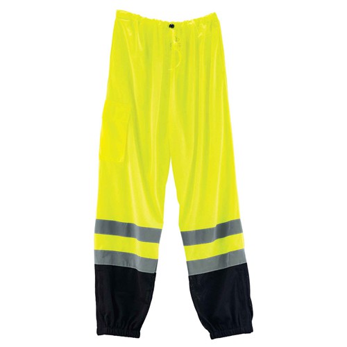 8910BK 2/3 XL Lime Sup Black Bott Pants Class E Hi Vis - Apex Tool & Supply