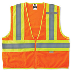 8230Z 4/5 XL Orange 2-Tone Vest Type R Class 2 - Apex Tool & Supply