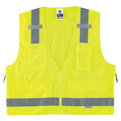 8250Z Glowear Surveyors Vest Lime L/Xl - Apex Tool & Supply
