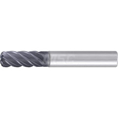 1/2″ Diam 5-Flute 35/38° Solid Carbide 0.01″ Corner Radius Roughing & Finishing End Mill AlCr Finish, 1″ LOC, 3″ OAL, 1/2″ Shank Diam, Centercutting, Standard Length