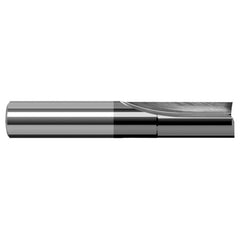 End Mills for Composites - 0.0625″ (1/16″) Cutter Diameter × 0.1875″ (3/16″) Length of Cut Carbide Composite Cutting Square End Mill, 2 Flutes, Amorphous Diamond Coated - Exact Industrial Supply