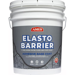 Ames - Elasto-Barrier 5 Gal Pail Gray Elastomeric Roof Coating - Exact Industrial Supply