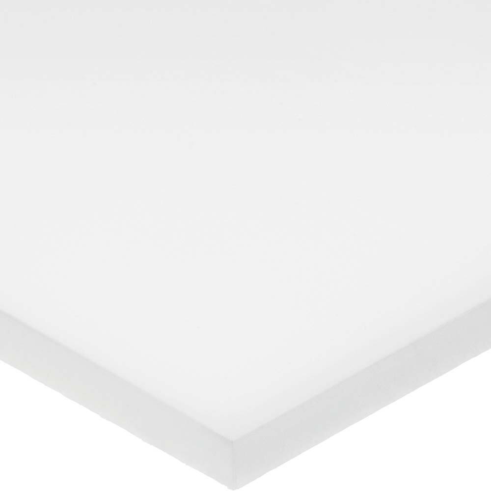 USA Sealing - Plastic Bars; Material: Acetal ; Shape: Rectangular ; Height (Inch): 2-1/2 ; Width (Inch): 6 ; Length (Feet): 4.000 ; Color: White - Exact Industrial Supply