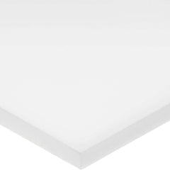 USA Sealing - Plastic Bars; Material: Acetal ; Shape: Rectangular ; Height (Inch): 3/4 ; Width (Inch): 6 ; Length (Feet): 4.000 ; Color: White - Exact Industrial Supply