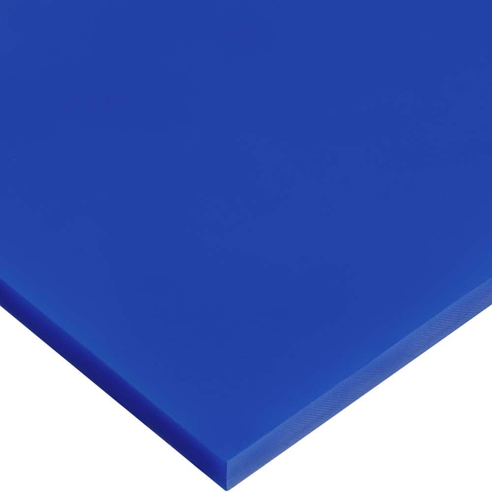 USA Sealing - Plastic Bars; Material: Cast Acrylic ; Shape: Rectangular ; Height (Inch): 1/8 ; Width (Inch): 4 ; Length (Feet): 4.000 ; Color: Blue - Exact Industrial Supply