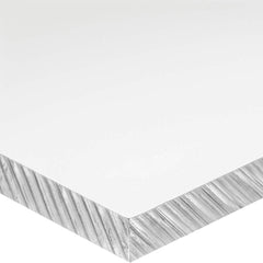 USA Sealing - Plastic Sheets; Material: Cast Acrylic ; Thickness (Inch): 1/8 ; Width (Inch): 6.0000 ; Length (Inch): 6 ; Tensile Strength (psi): 10000 ; Color: Clear - Exact Industrial Supply