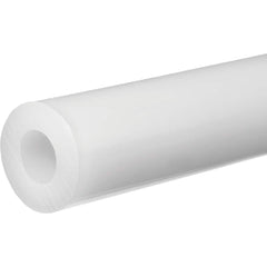 USA Sealing - Plastic Tubes; Material: PTFE ; Inside Diameter (Inch): 3/8 ; Maximum Length (Inch): 12 ; Wall Thickness (Inch): 5/32 ; Color: White ; Shape: Round - Exact Industrial Supply