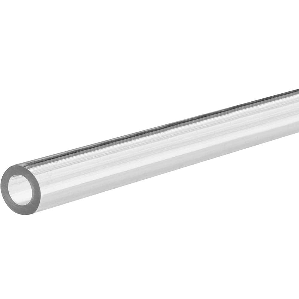 USA Sealing - Plastic Tubes; Material: PTEG ; Inside Diameter (Inch): 1/4 ; Maximum Length (Inch): 72 ; Wall Thickness (Inch): 1/8 ; Color: Clear ; Shape: Round - Exact Industrial Supply