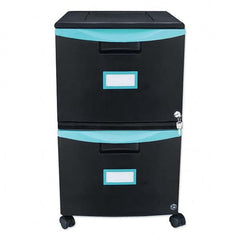 Storex - File Cabinets & Accessories Type: Mobile File Number of Drawers: 2 - Apex Tool & Supply