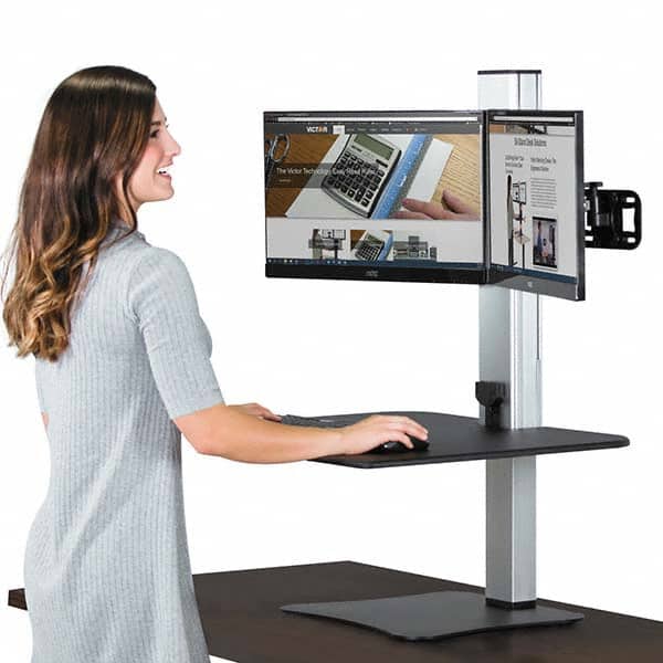 Victor - Office Cubicle Workstations & Worksurfaces Type: Sit N Stand Width (Inch): 28 - Apex Tool & Supply
