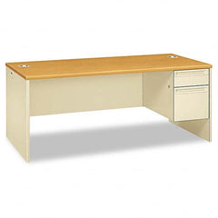 Hon - Office Desks Type: Single Pedestal w/Right Hand Return Center Draw: No - Apex Tool & Supply