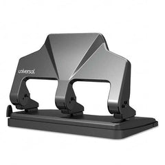 UNIVERSAL - Paper Punches Type: 30 Sheet Three Hole Punches Color: Black - Apex Tool & Supply