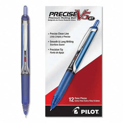 Pilot - Pens & Pencils Type: Roller Ball Pen Color: Blue - Apex Tool & Supply
