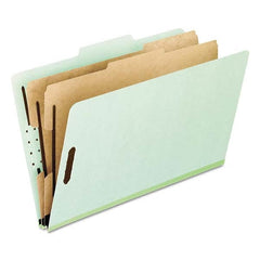 Pendaflex - File Folders, Expansion Folders & Hanging Files Folder/File Type: Classification Folders with Tob Tab Fastener Color: Green - Apex Tool & Supply
