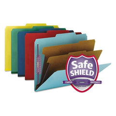 SMEAD - File Folders, Expansion Folders & Hanging Files Folder/File Type: Classification Folders with Tob Tab Fastener Color: Multi-Color - Apex Tool & Supply