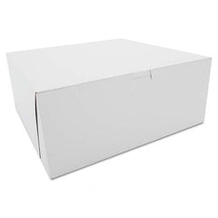 SCT - Tuck-Top Bakery Boxes, Paperboard, White, 12 x 12 x 5 - Apex Tool & Supply