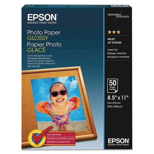 Epson - Office Machine Supplies & Accessories Office Machine/Equipment Accessory Type: Photo Paper For Use With: Inkjet Printers - Apex Tool & Supply