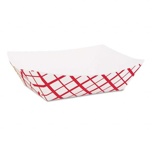 SCT - Paper Food Baskets, 1lb, Red/White, 1000/Carton - Apex Tool & Supply