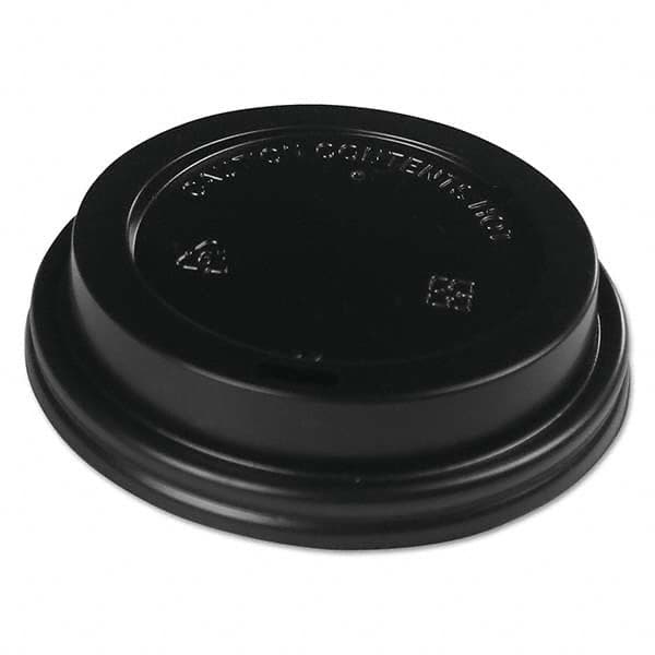 Boardwalk - Hot Cup Lids, Fits 10-20 oz Hot Cups, Black, 1000/Carton - Apex Tool & Supply