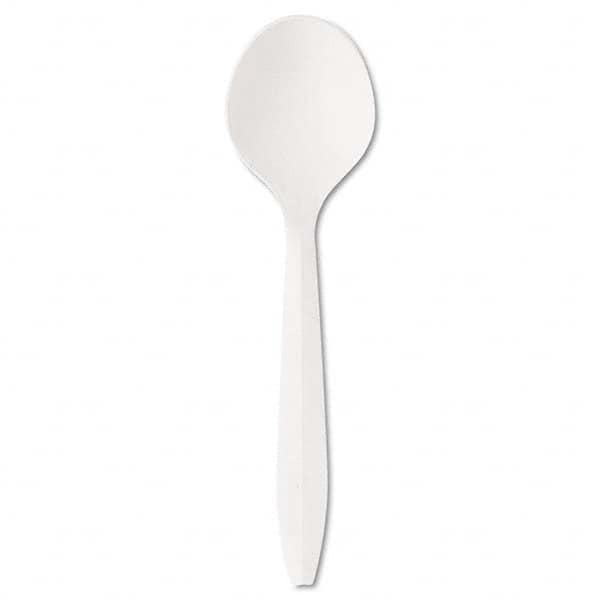 Boardwalk - Mediumweight Polystyrene Plastic Cutlery, Soup Spoon, White, 1000/Carton - Apex Tool & Supply
