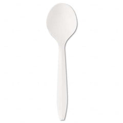Boardwalk - Mediumweight Polystyrene Plastic Cutlery, Soup Spoon, White, 1000/Carton - Apex Tool & Supply
