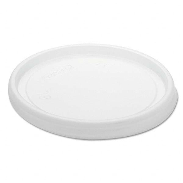 DART - Non-Vented Cup Lids, Fits 6 oz Cups, 2,3-1/2,4 oz Food Containers, Translucent, 1000/Carton - Apex Tool & Supply