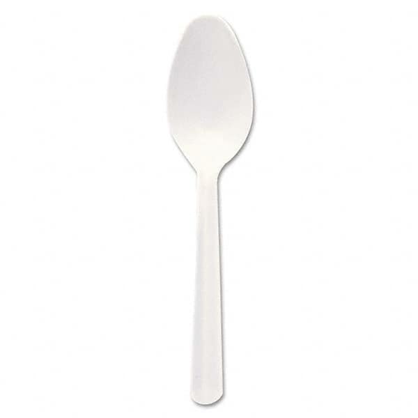 DART - Bonus Polypropylene Cutlery, 5", Teaspoon, White - Apex Tool & Supply
