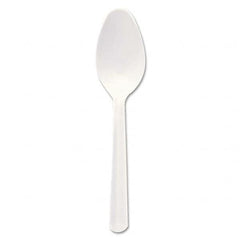 DART - Bonus Polypropylene Cutlery, 5", Teaspoon, White - Apex Tool & Supply