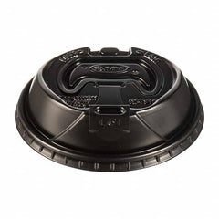 DART - Optima Reclosable Lids for Paper Hot Cups for 10-24 oz Cups, Black, 1000/Carton - Apex Tool & Supply