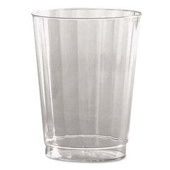 WNA - Classic Crystal Plastic Tumblers, 10 oz, Clear, Fluted, Tall, 12/Pack - Apex Tool & Supply