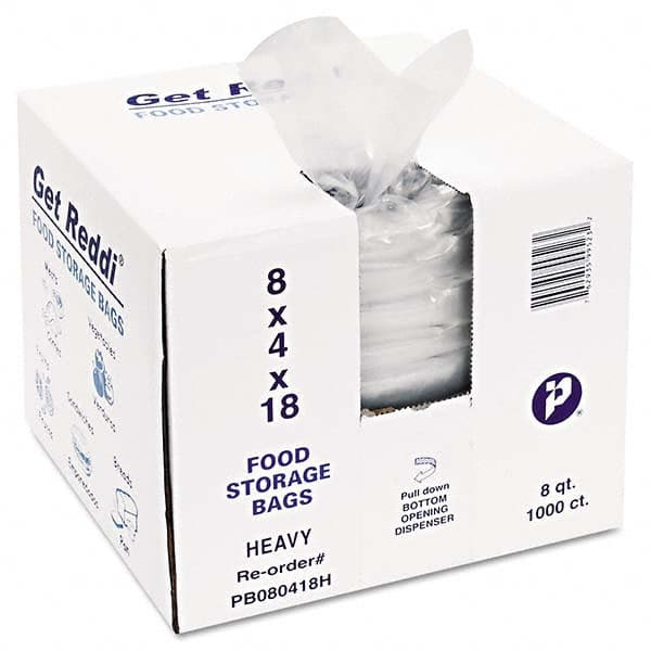 Inteplast Group - Reclosable Food & Sandwich Bags Volume Capacity: 8 Qt. Width (Inch): 8 - Apex Tool & Supply