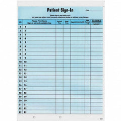 Tabbies - Note Pads, Writing Pads & Notebooks Writing Pads & Notebook Type: Sign-In Label Form Size: 8-1/2 x 11-5/8 - Apex Tool & Supply