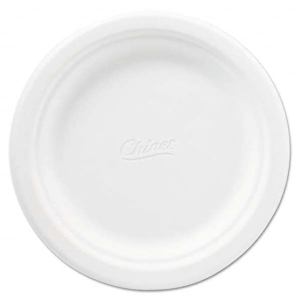 Chinet - Classic Paper Plates, 6 3/4", White, Round, 125/Pack - Apex Tool & Supply
