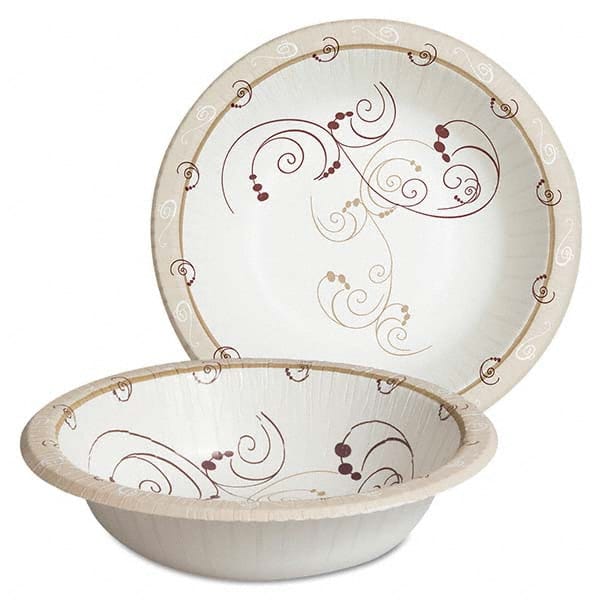 DART - Symphony Paper Dinnerware, Heavyweight Bowl, 12 oz, Tan, 125/Pack - Apex Tool & Supply