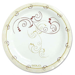 DART - Symphony Paper Dinnerware, Mediumweight Plate, 6", Tan, 125/Pack - Apex Tool & Supply